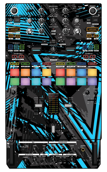 Pioneer DJ DJM S7 Skin Ridge Blue Light